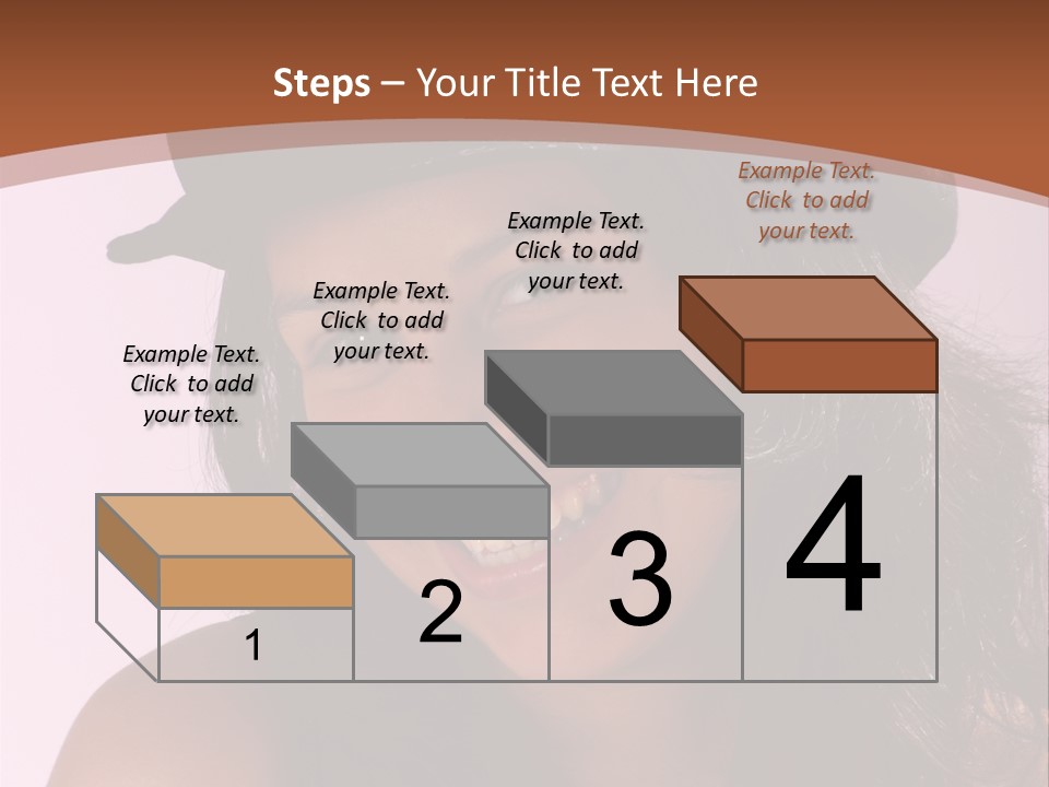 Cute Teenage Girl Wearing A Stylish Hat PowerPoint Template