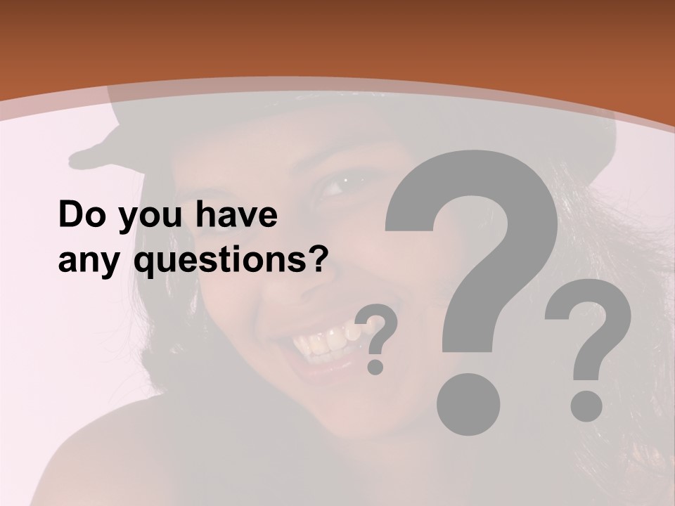 Cute Teenage Girl Wearing A Stylish Hat PowerPoint Template