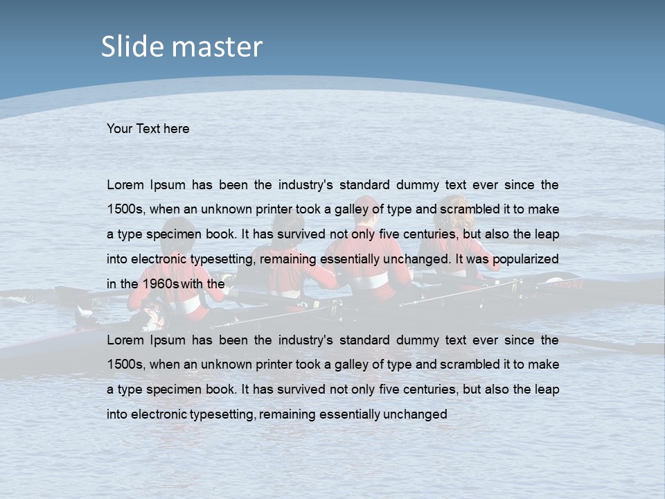 Boys Crew Team PowerPoint Template