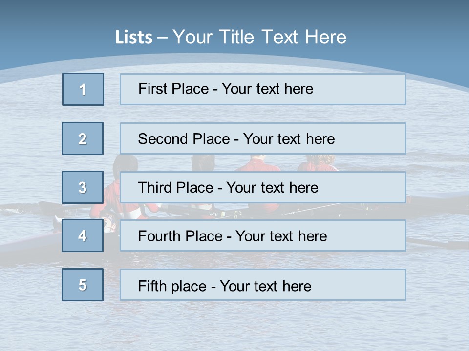 Boys Crew Team PowerPoint Template