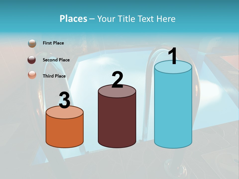 Cosy And Beautiful Pool In Modern Hotel PowerPoint Template