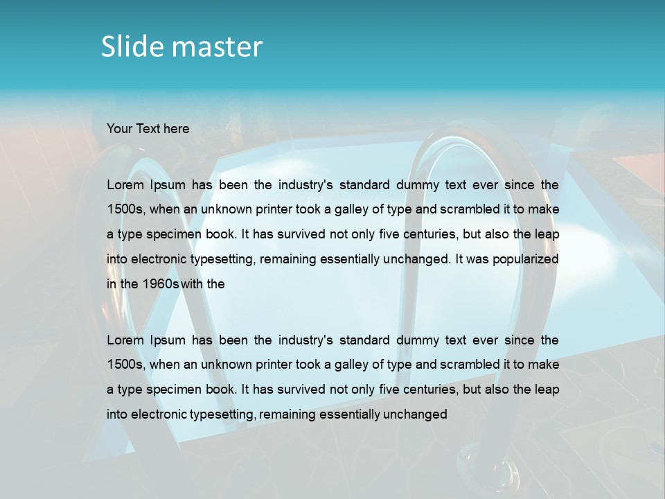 Cosy And Beautiful Pool In Modern Hotel PowerPoint Template