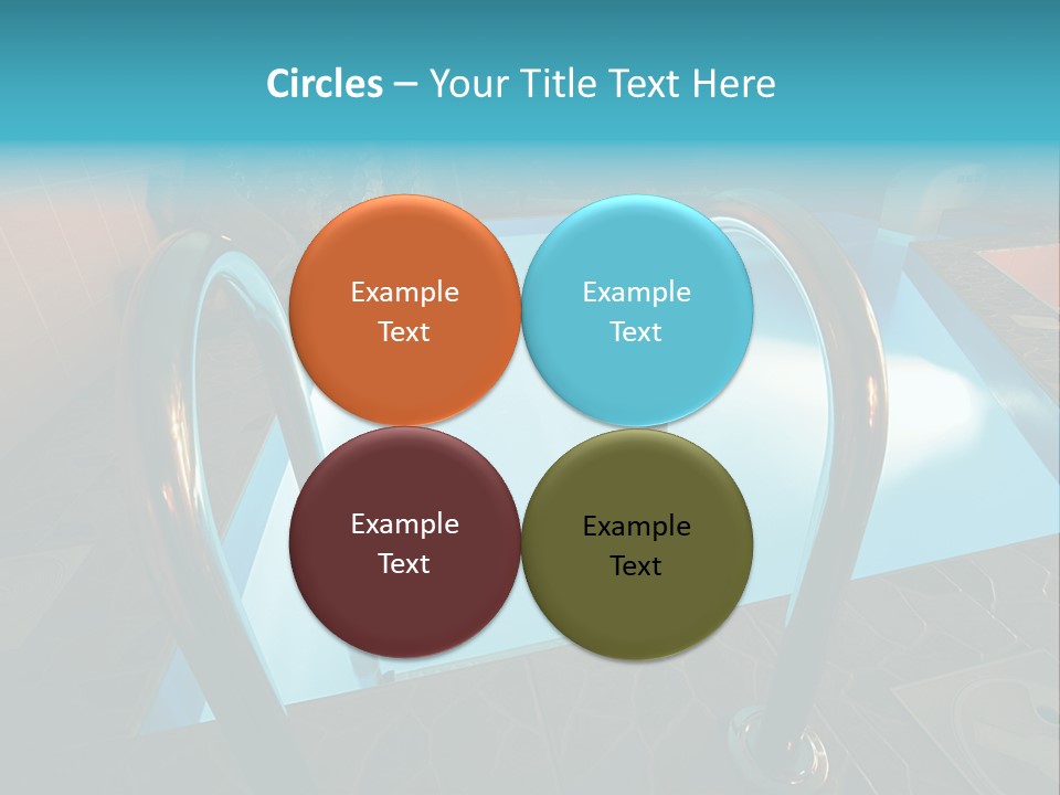 Cosy And Beautiful Pool In Modern Hotel PowerPoint Template