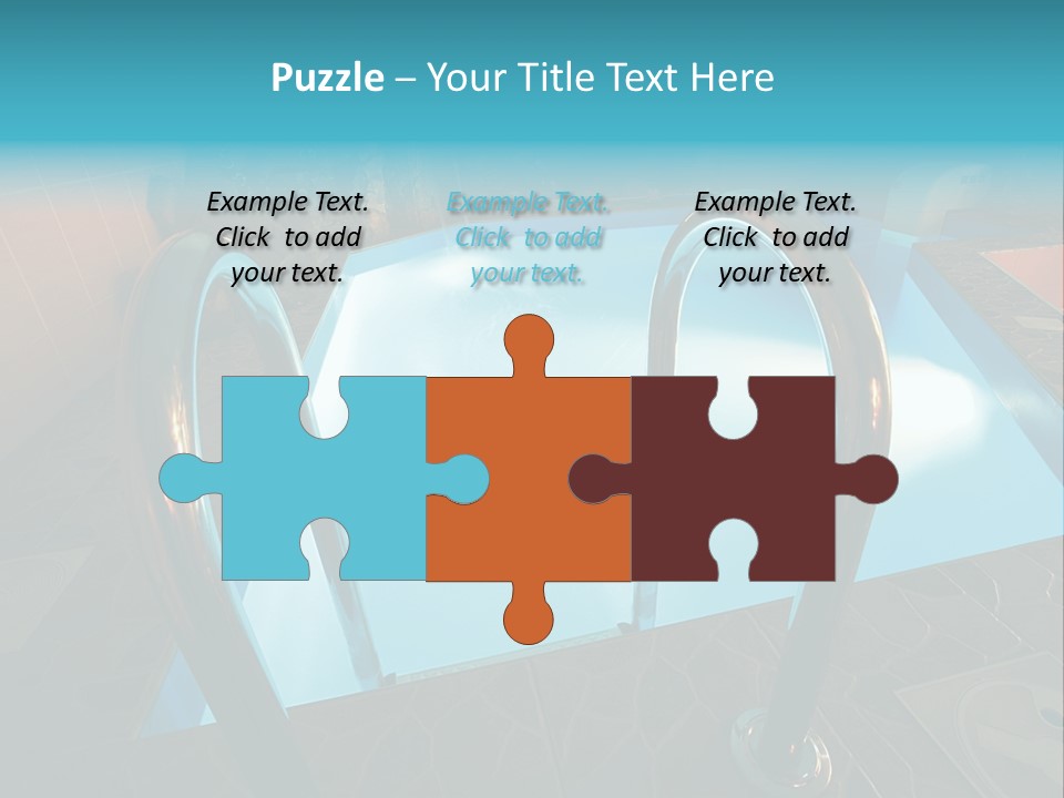 Cosy And Beautiful Pool In Modern Hotel PowerPoint Template