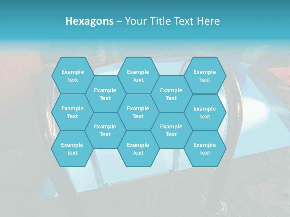 Cosy And Beautiful Pool In Modern Hotel PowerPoint Template