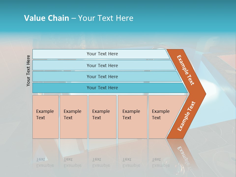 Cosy And Beautiful Pool In Modern Hotel PowerPoint Template