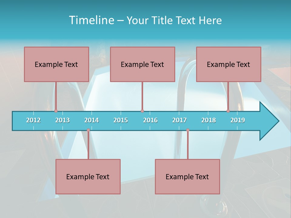 Cosy And Beautiful Pool In Modern Hotel PowerPoint Template