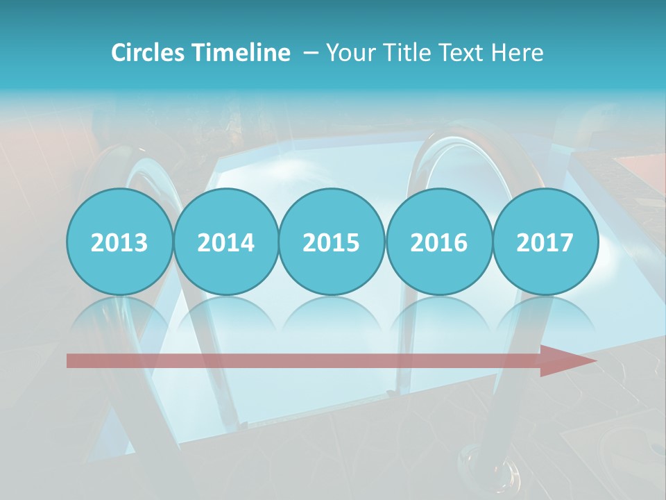 Cosy And Beautiful Pool In Modern Hotel PowerPoint Template