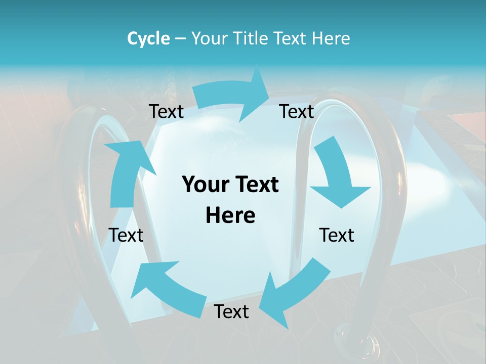 Cosy And Beautiful Pool In Modern Hotel PowerPoint Template