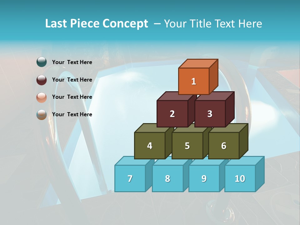 Cosy And Beautiful Pool In Modern Hotel PowerPoint Template