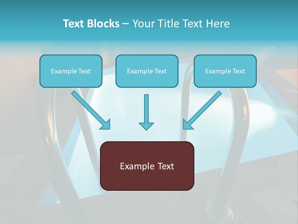 Cosy And Beautiful Pool In Modern Hotel PowerPoint Template