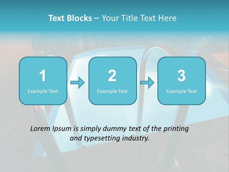 Cosy And Beautiful Pool In Modern Hotel PowerPoint Template