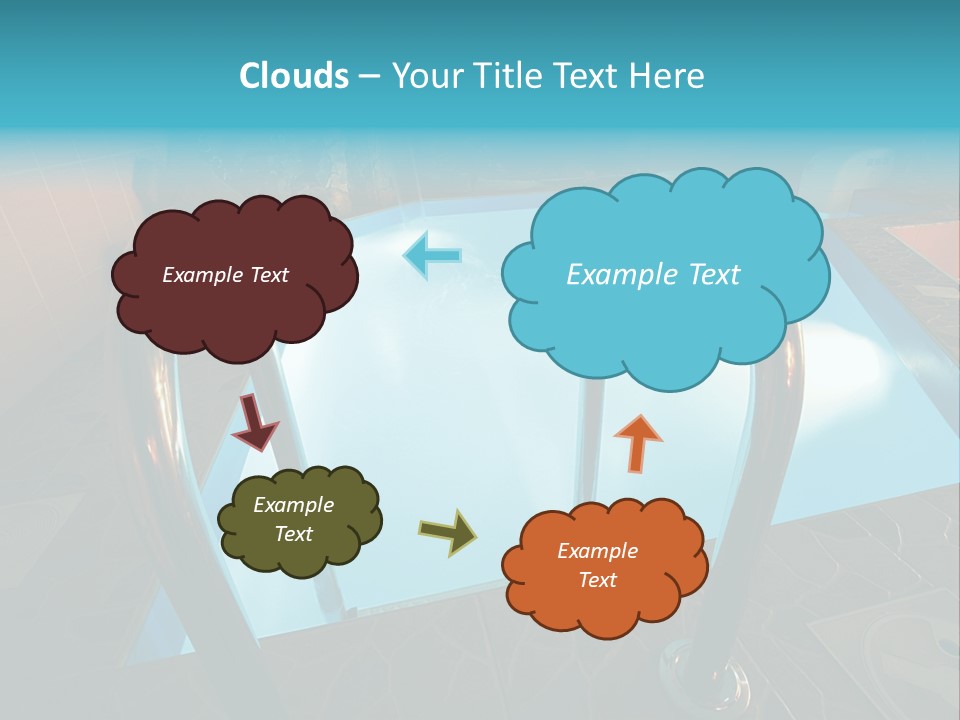 Cosy And Beautiful Pool In Modern Hotel PowerPoint Template