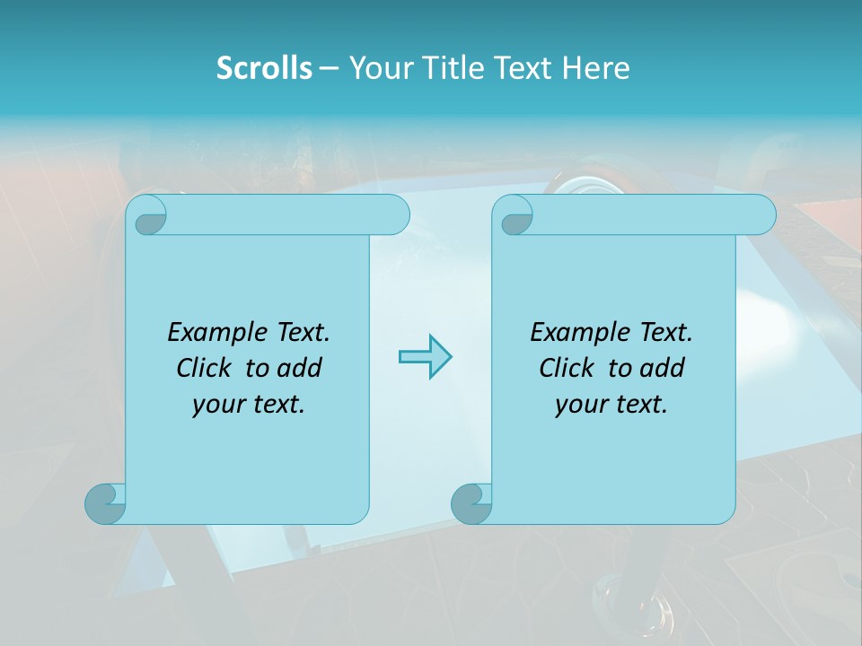 Cosy And Beautiful Pool In Modern Hotel PowerPoint Template