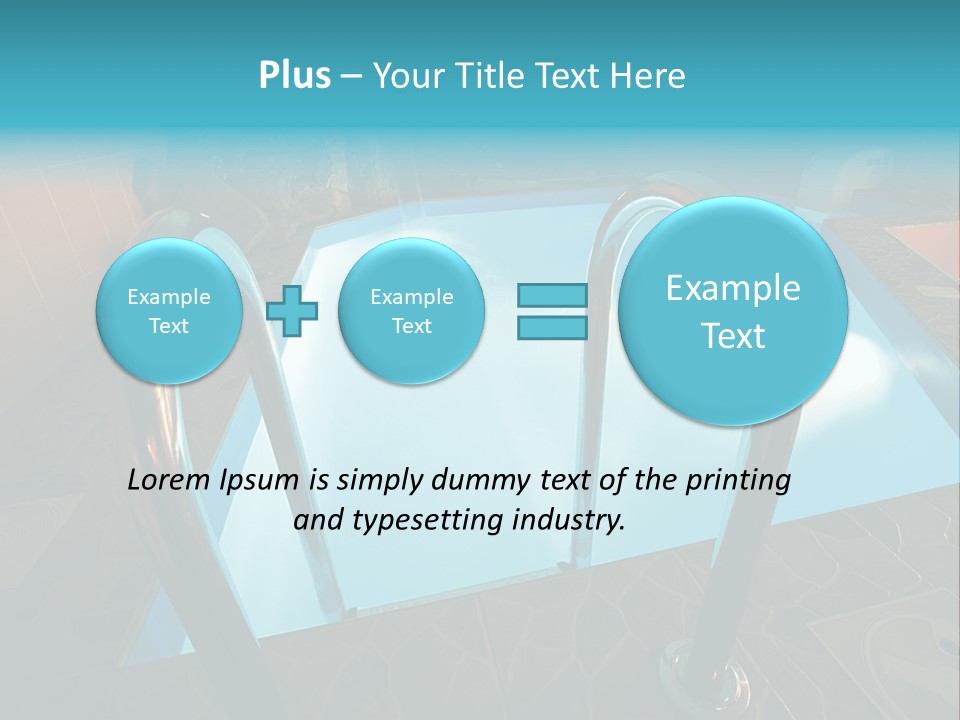 Cosy And Beautiful Pool In Modern Hotel PowerPoint Template