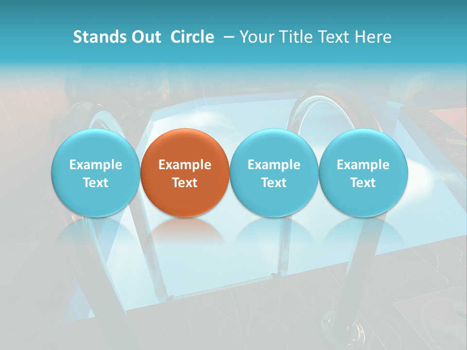 Cosy And Beautiful Pool In Modern Hotel PowerPoint Template