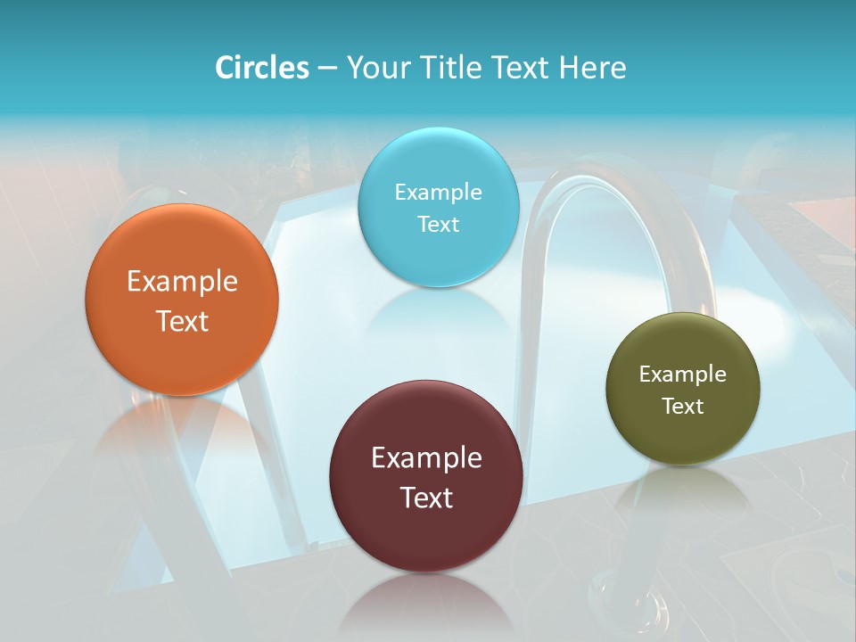 Cosy And Beautiful Pool In Modern Hotel PowerPoint Template