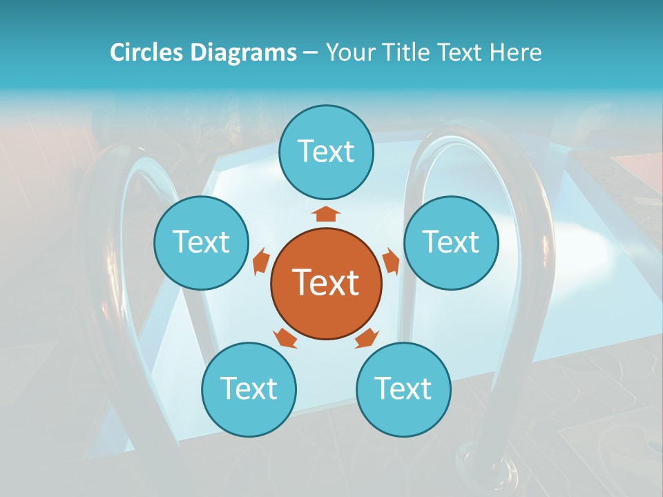 Cosy And Beautiful Pool In Modern Hotel PowerPoint Template