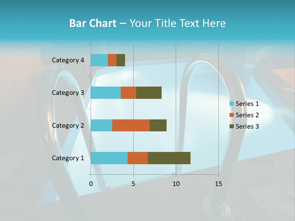 Cosy And Beautiful Pool In Modern Hotel PowerPoint Template