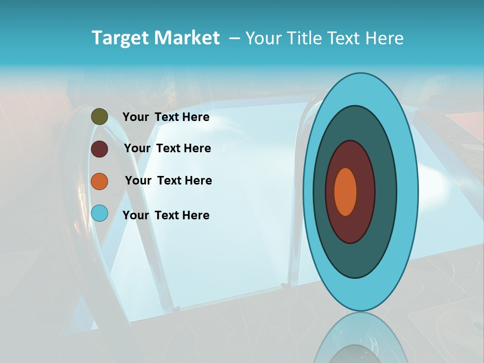 Cosy And Beautiful Pool In Modern Hotel PowerPoint Template