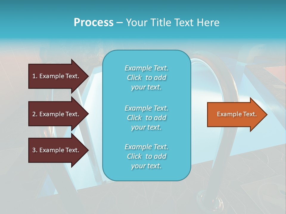 Cosy And Beautiful Pool In Modern Hotel PowerPoint Template