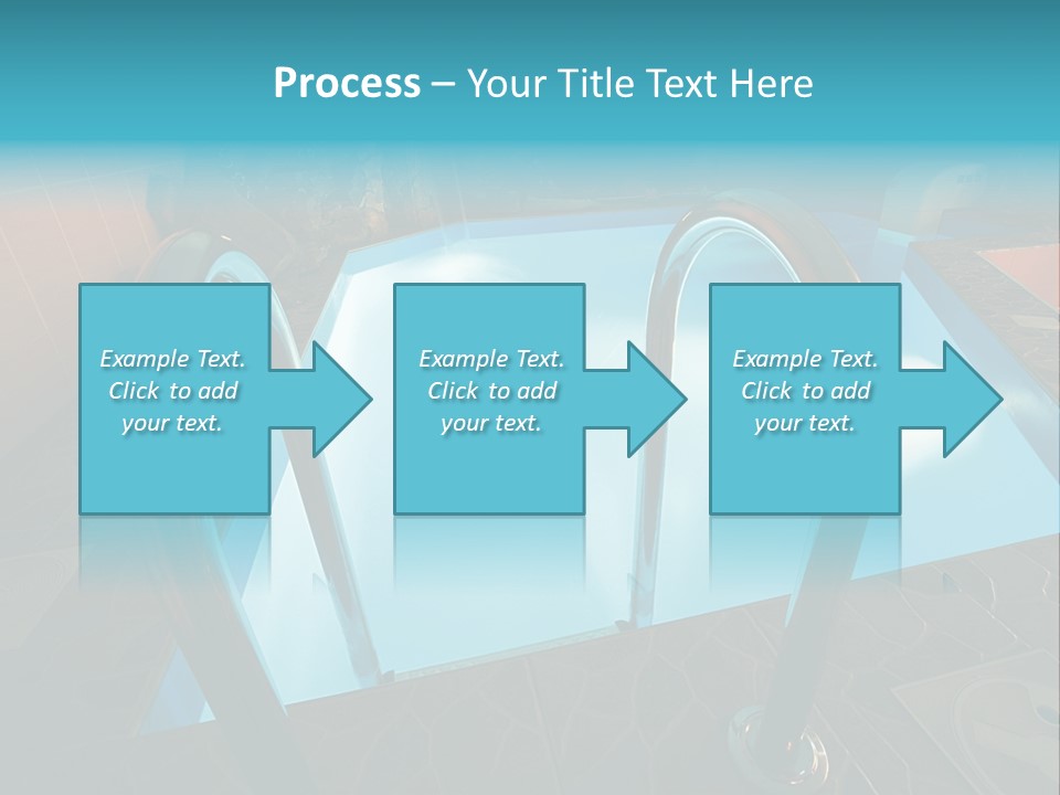 Cosy And Beautiful Pool In Modern Hotel PowerPoint Template