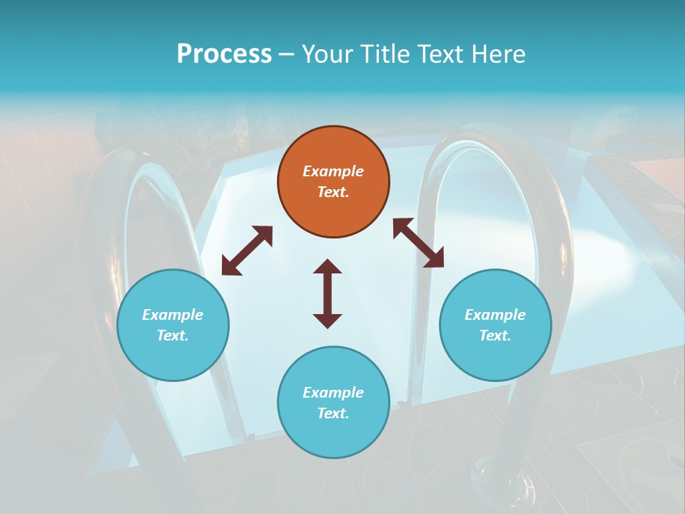Cosy And Beautiful Pool In Modern Hotel PowerPoint Template