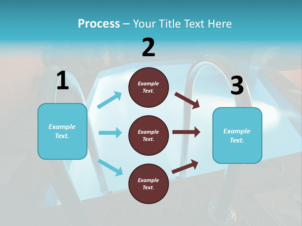 Cosy And Beautiful Pool In Modern Hotel PowerPoint Template