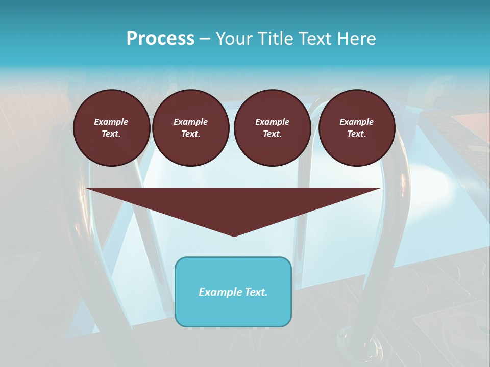 Cosy And Beautiful Pool In Modern Hotel PowerPoint Template