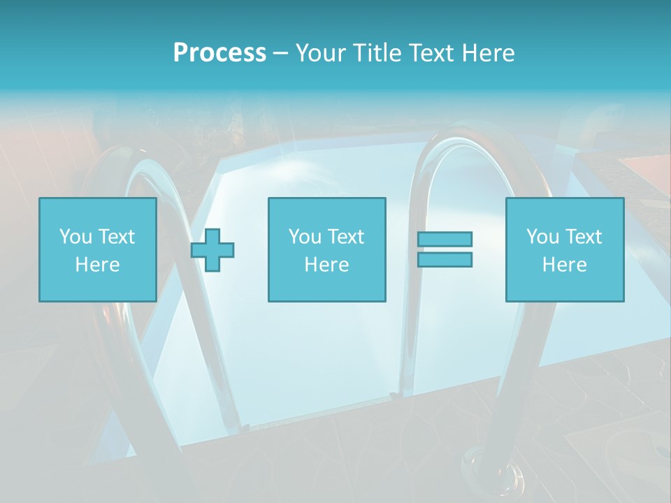 Cosy And Beautiful Pool In Modern Hotel PowerPoint Template