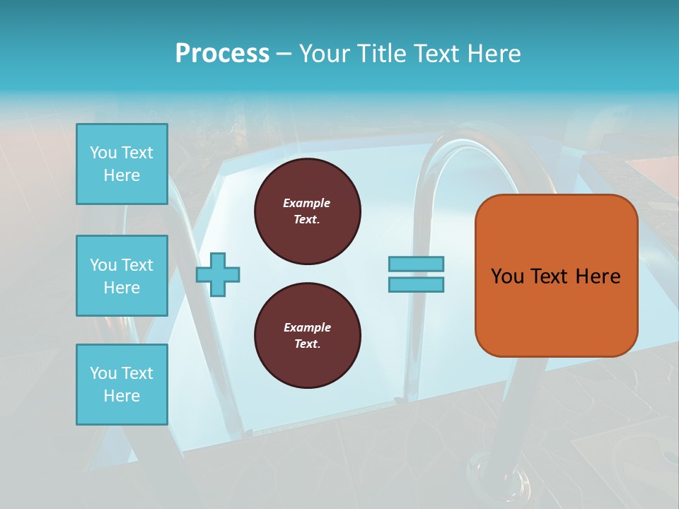 Cosy And Beautiful Pool In Modern Hotel PowerPoint Template