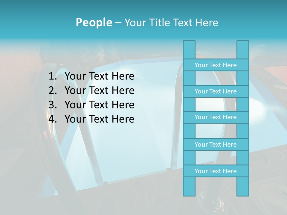 Cosy And Beautiful Pool In Modern Hotel PowerPoint Template