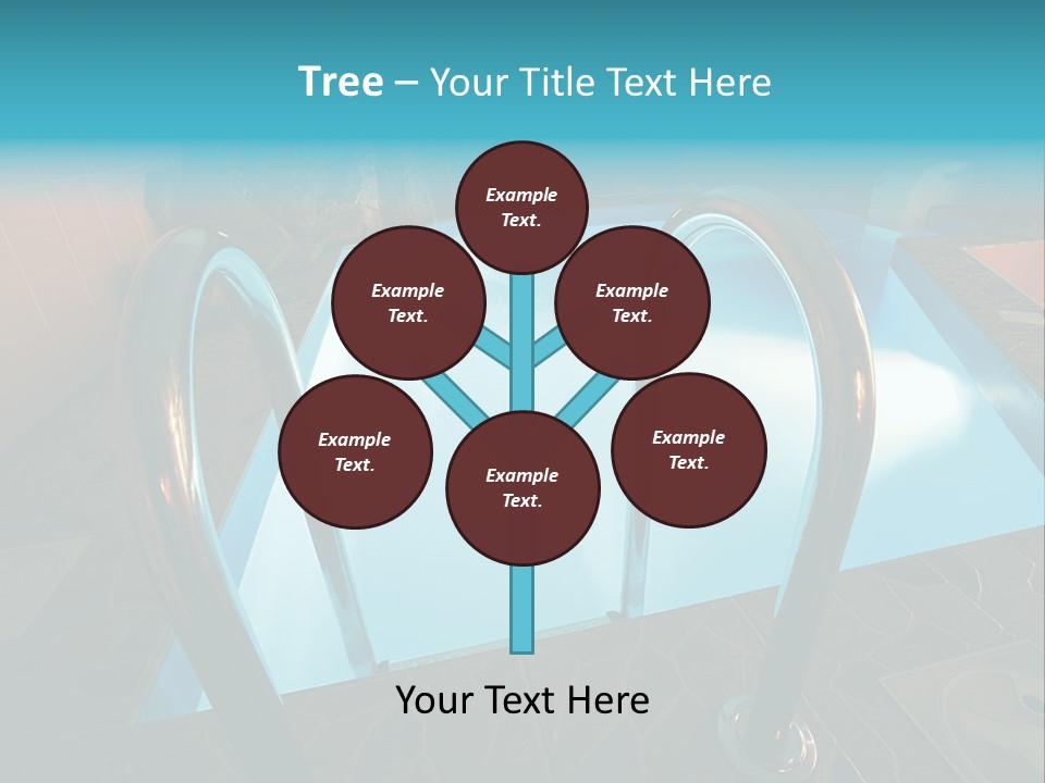 Cosy And Beautiful Pool In Modern Hotel PowerPoint Template