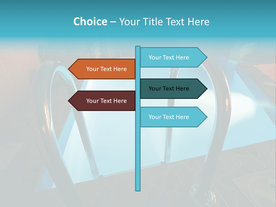 Cosy And Beautiful Pool In Modern Hotel PowerPoint Template