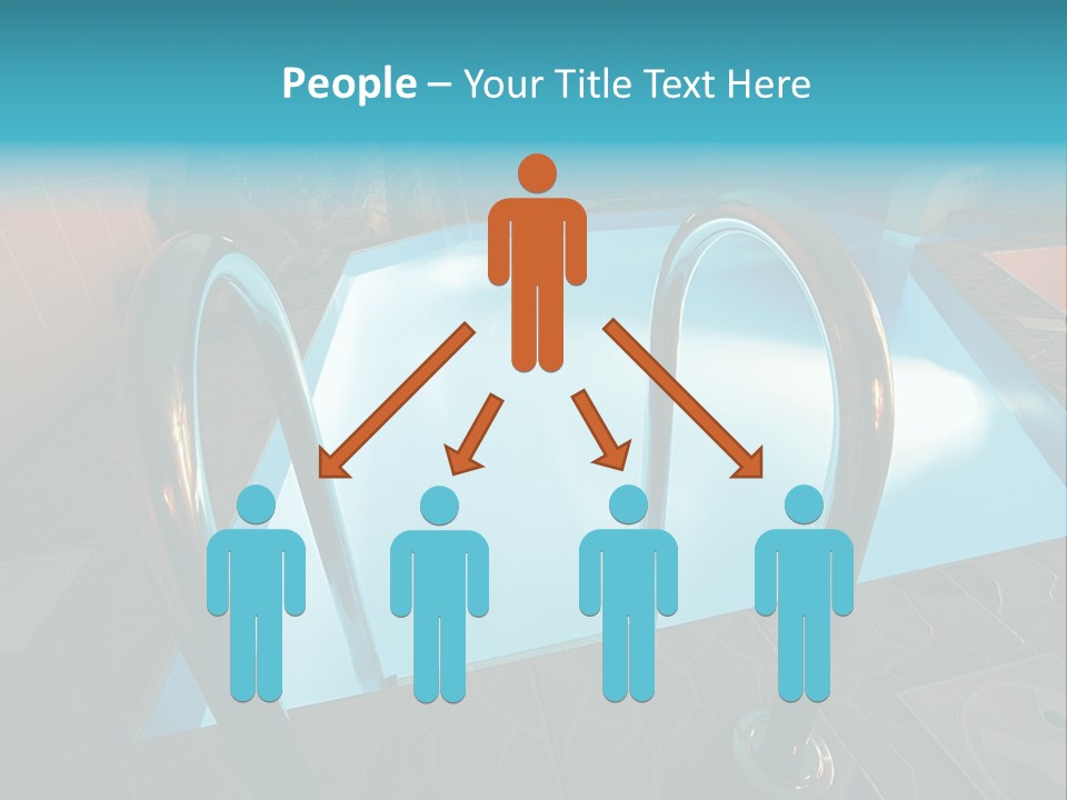 Cosy And Beautiful Pool In Modern Hotel PowerPoint Template