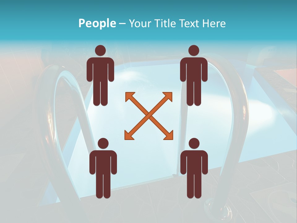 Cosy And Beautiful Pool In Modern Hotel PowerPoint Template