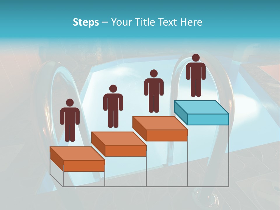 Cosy And Beautiful Pool In Modern Hotel PowerPoint Template