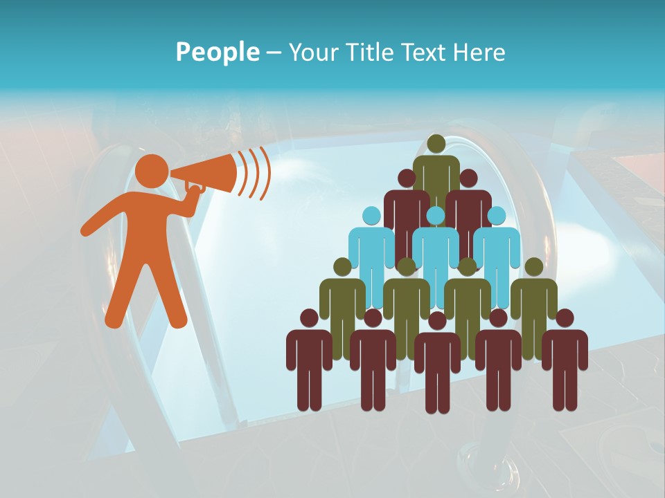 Cosy And Beautiful Pool In Modern Hotel PowerPoint Template