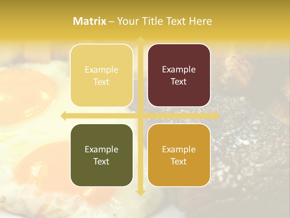 Delicious Steak And Eggs Breakfast PowerPoint Template