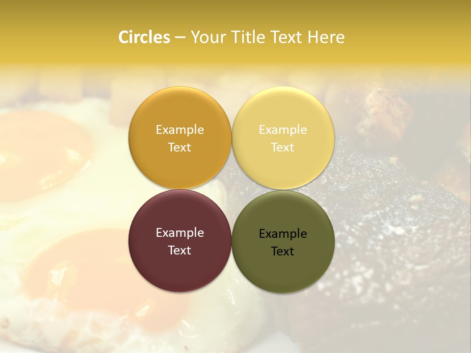 Delicious Steak And Eggs Breakfast PowerPoint Template