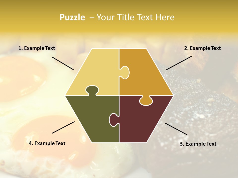 Delicious Steak And Eggs Breakfast PowerPoint Template