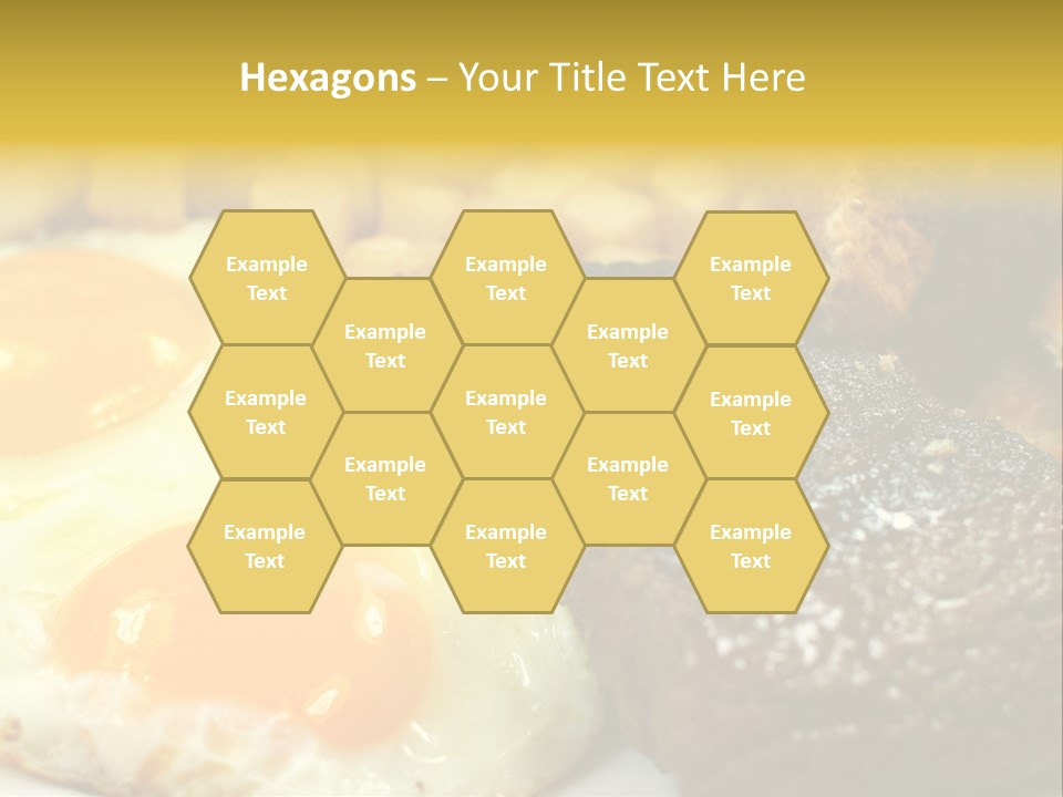 Delicious Steak And Eggs Breakfast PowerPoint Template