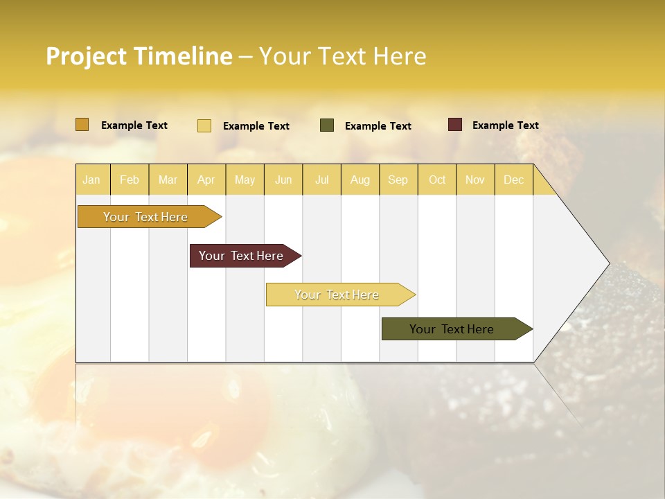 Delicious Steak And Eggs Breakfast PowerPoint Template