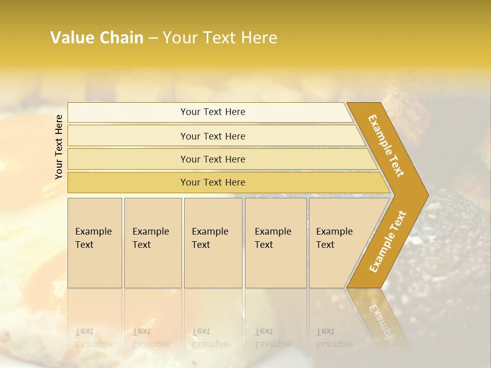 Delicious Steak And Eggs Breakfast PowerPoint Template