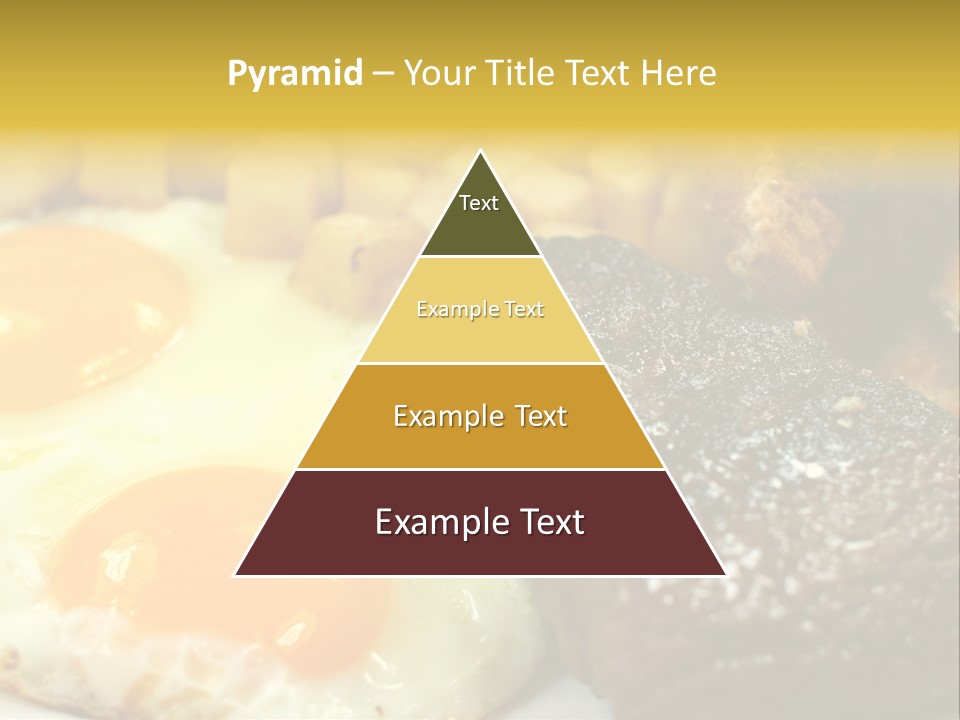Delicious Steak And Eggs Breakfast PowerPoint Template