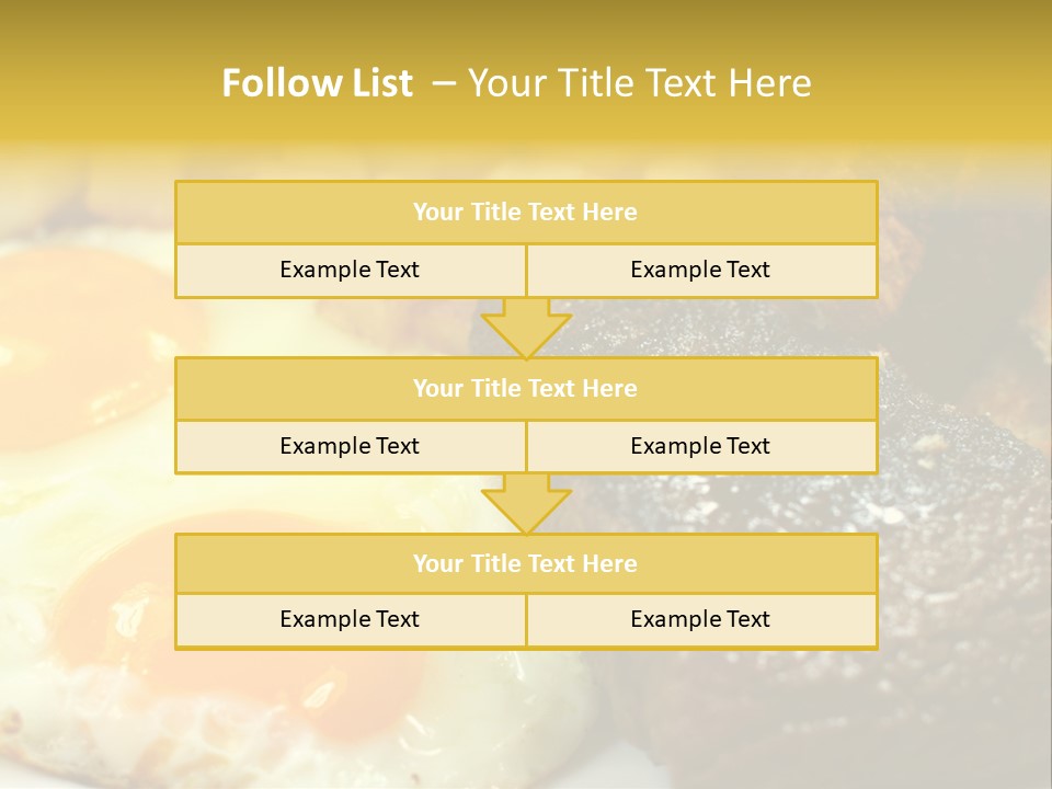 Delicious Steak And Eggs Breakfast PowerPoint Template