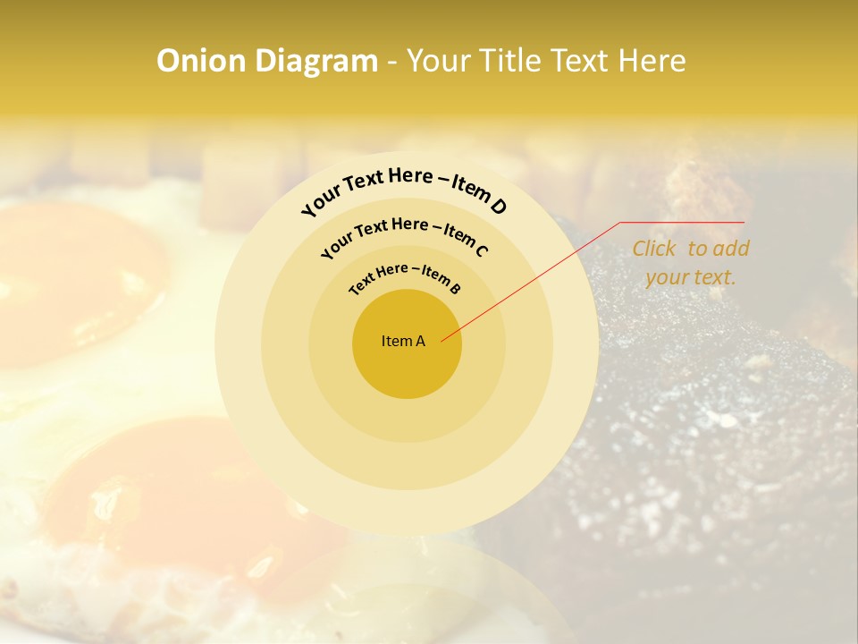 Delicious Steak And Eggs Breakfast PowerPoint Template
