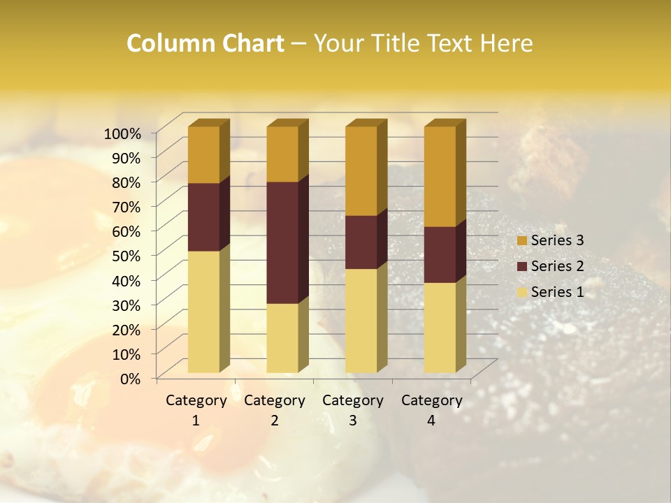 Delicious Steak And Eggs Breakfast PowerPoint Template