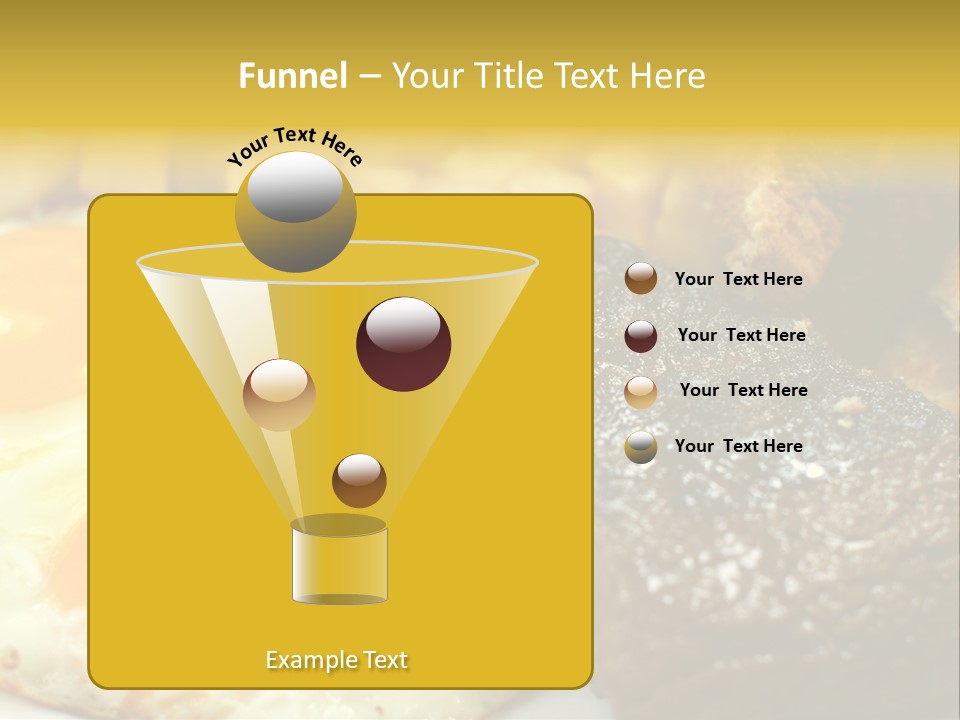 Delicious Steak And Eggs Breakfast PowerPoint Template