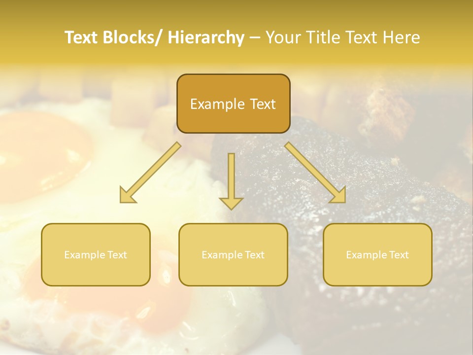Delicious Steak And Eggs Breakfast PowerPoint Template